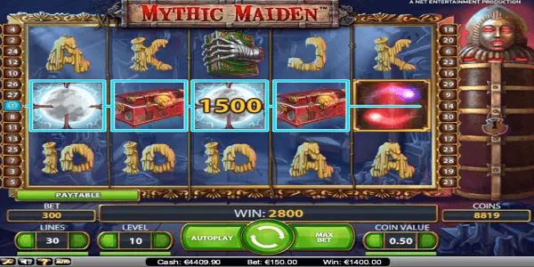 Mythic Maiden Netent Slot