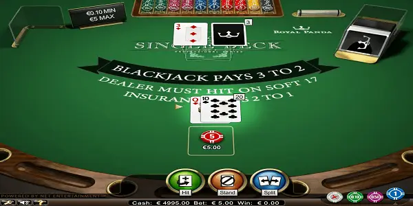 Single Deck Black Jack