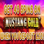 Chomp Casino: 40 Spins on "Mustang Gold"