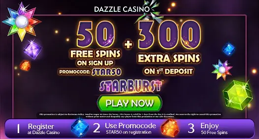 Dazzle Casino free spins