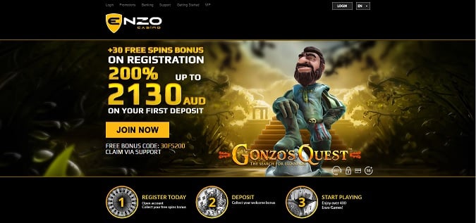 Enzo Casino free spins + bonus