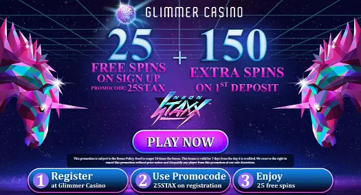 Glimmer Casino free spins