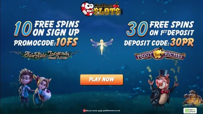 Mad About Slots Casino free spins
