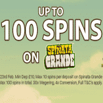 100 Spins on Spinata Grande at Sapphire Rooms